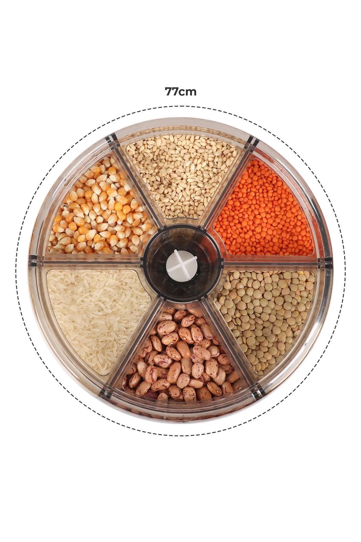 10%20Kg%20Kapatsiteli%20Gıda%20Ve%20Bakliyat,%20Saklama%20Kabı,%206%20Gözlü,%20Organizeri%20360%20Derece%20Dönebilen